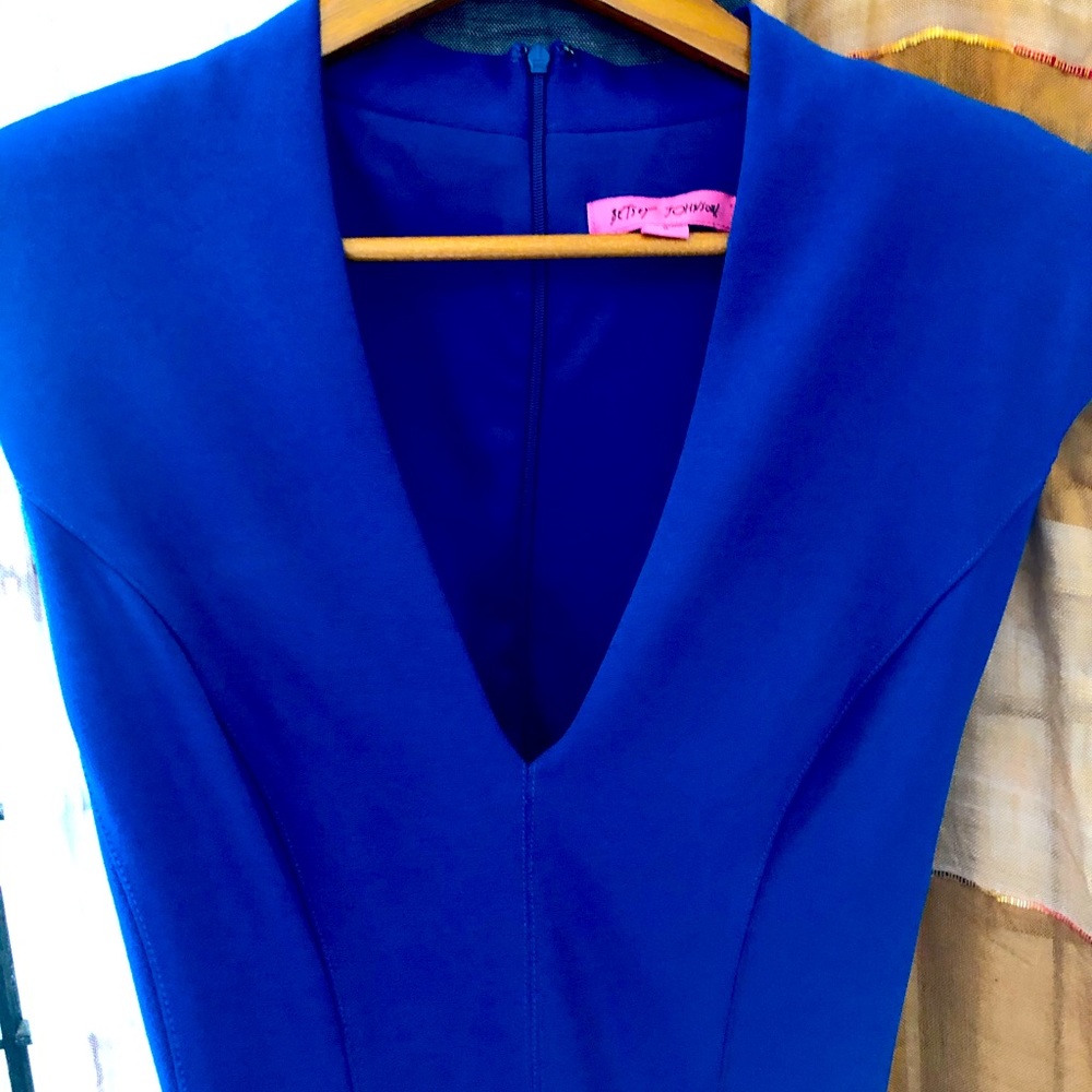 Royal blue cocktail dress